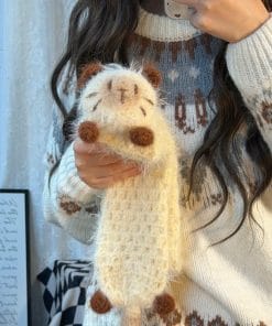 Khăn Choàng Len Longhair Hình Chú Mèo Mới Nhất 2026