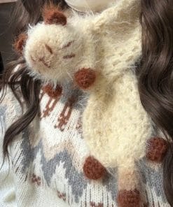Khăn Choàng Len Longhair Hình Chú Mèo Mới Nhất 2026