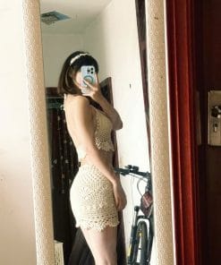 Set Áo Yếm Và Chân Váy Len